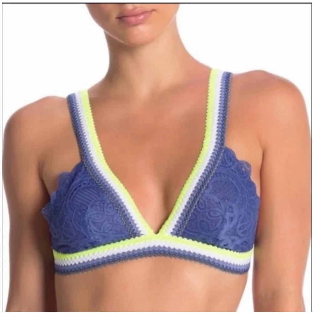 Free People Intimately Free  Mika Bralette in the "Blue Jean Baby" - Large